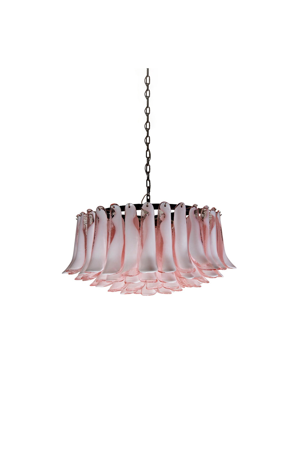 1990s Italian Art Pink Flower Chandelier | morylighting