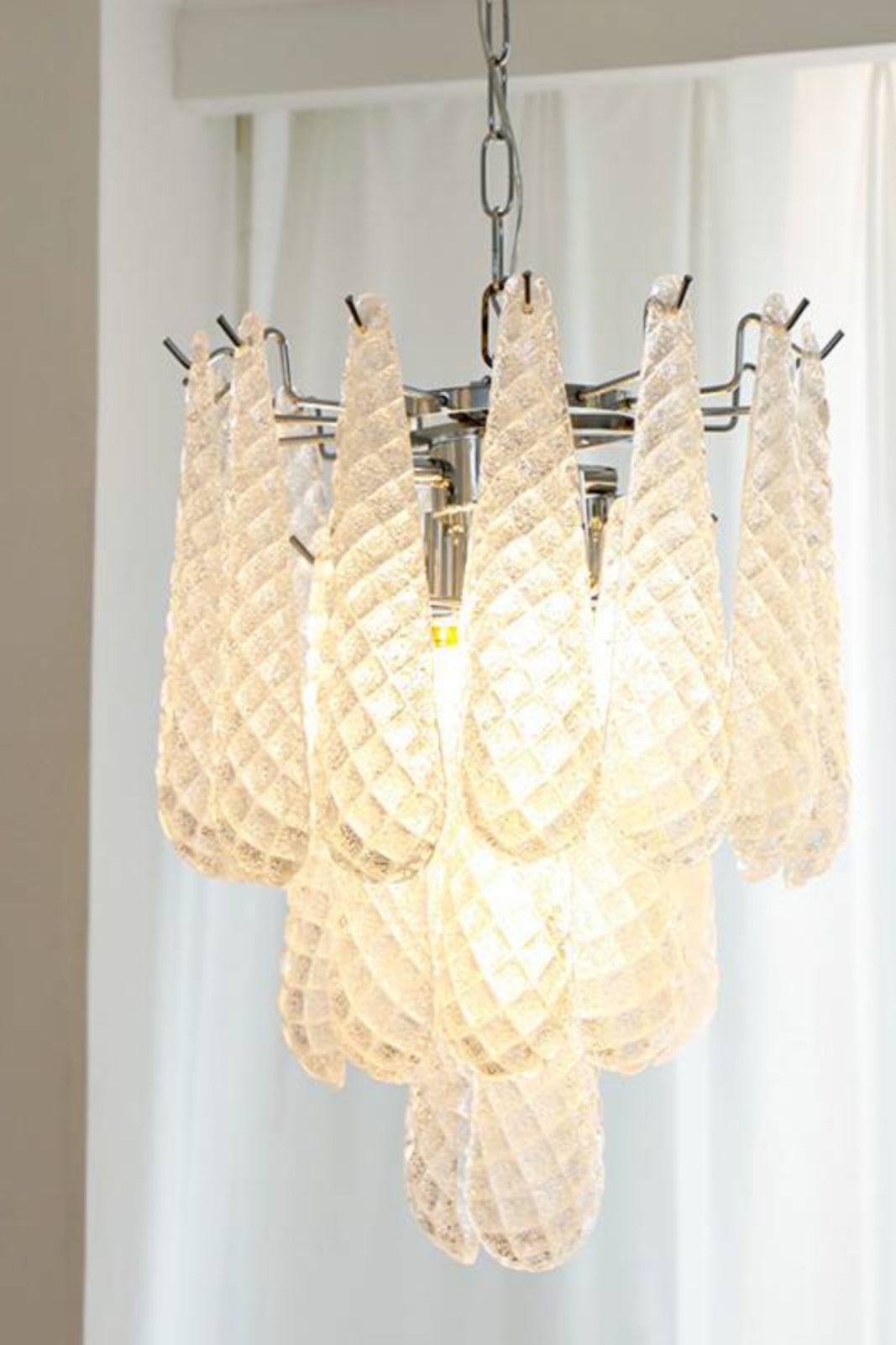 Murano Honeycomb Glass Chandelier - morylighting