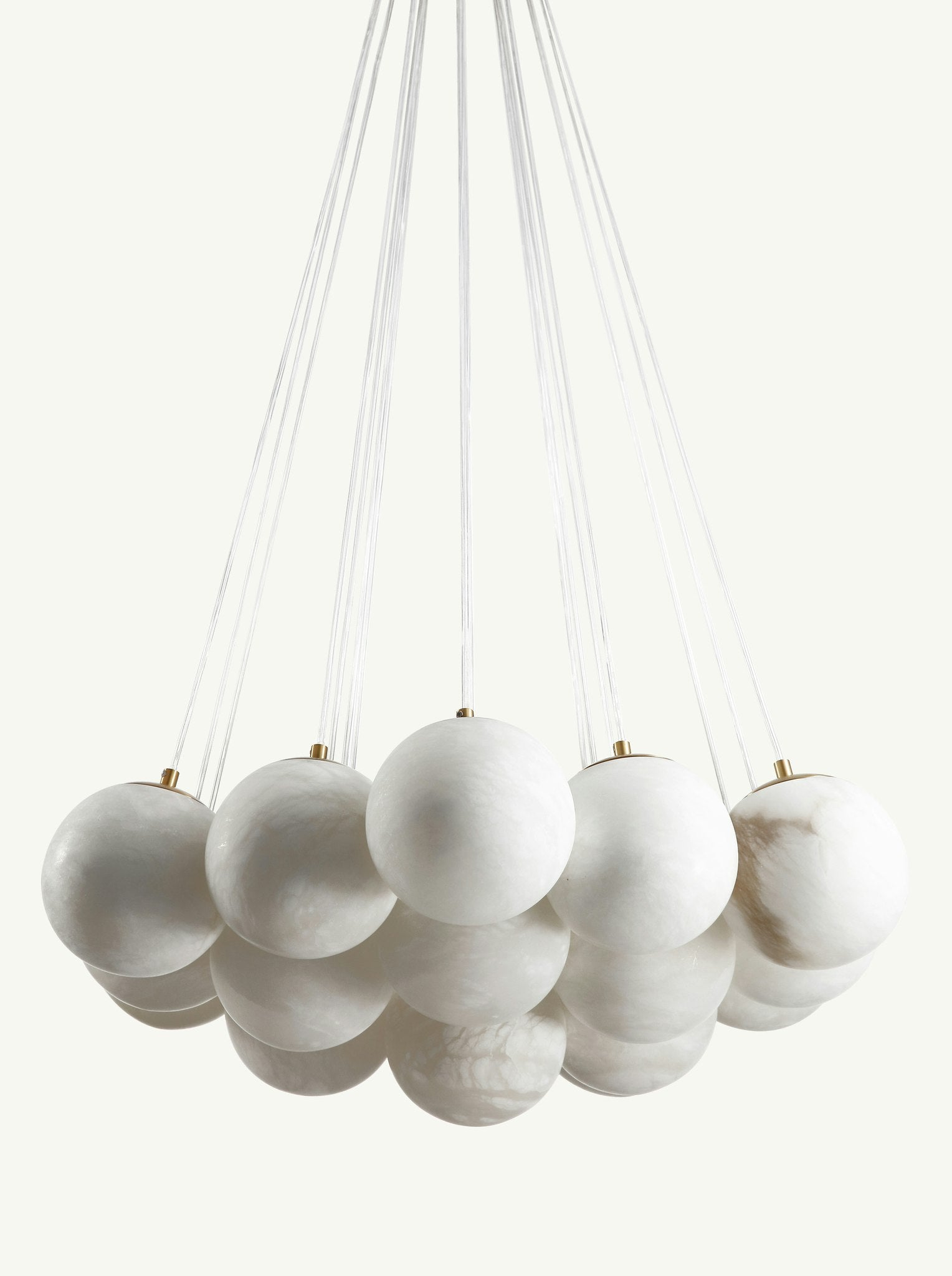 Aspen Alabaster 19 Light Chandelier 33.5"