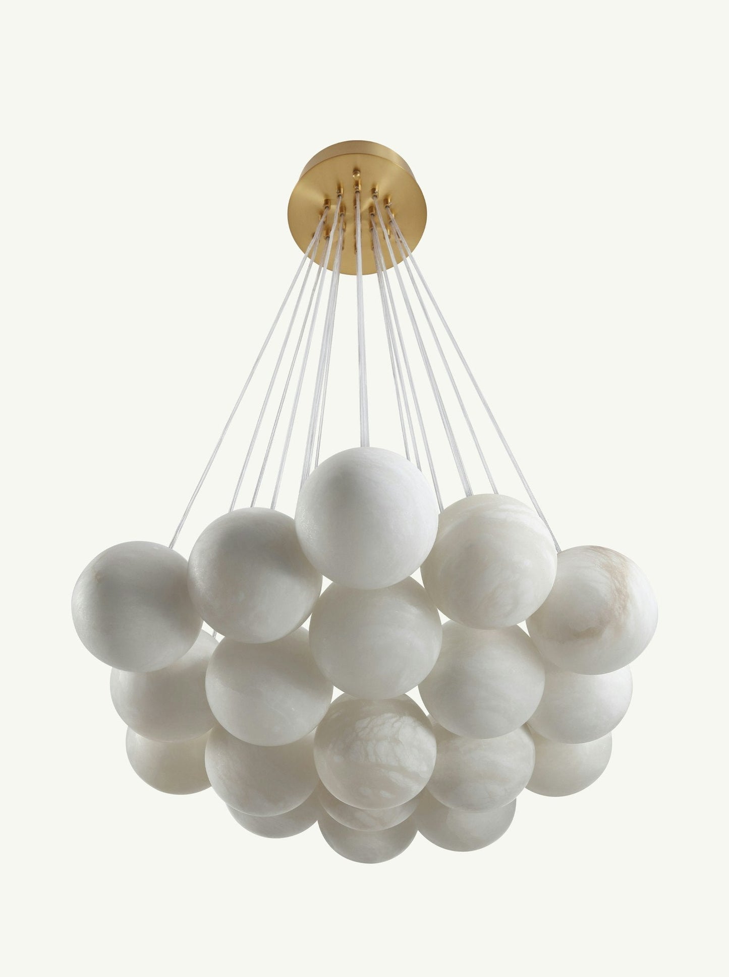 Aspen Alabaster 19 Light Chandelier 33.5"