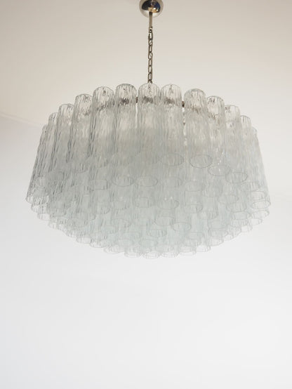 Murano Chandelier – 101 Tuber – Textured – Transparent