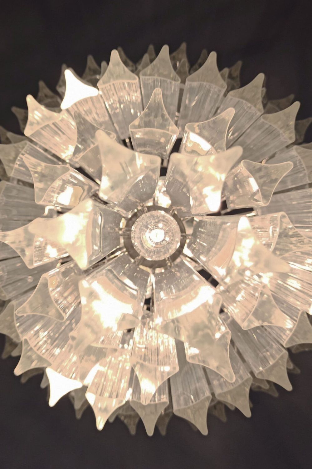 Transparent Art Glass Prism Tiered Chandelier - view 10 | morylighting