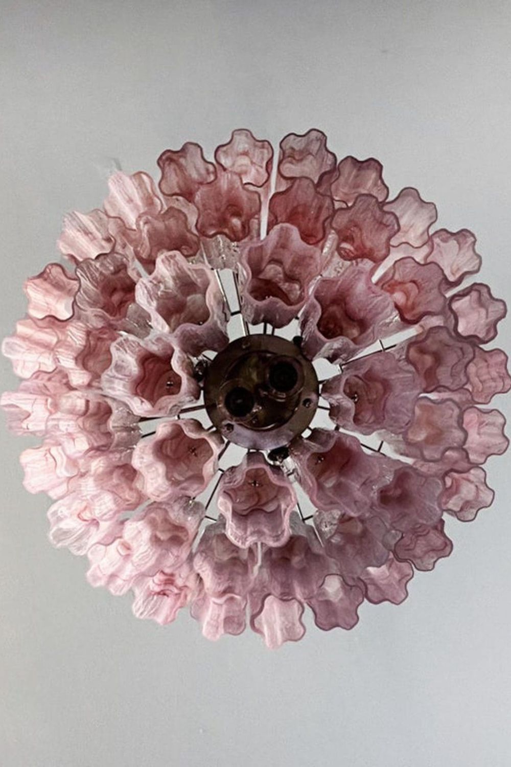 Ruby Glow Art Three-Tier Glass Chandelier - view 13 | morylighting