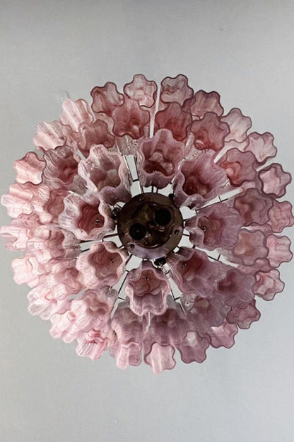 Ruby Glow Art Three-Tier Glass Chandelier - view 13 | morylighting