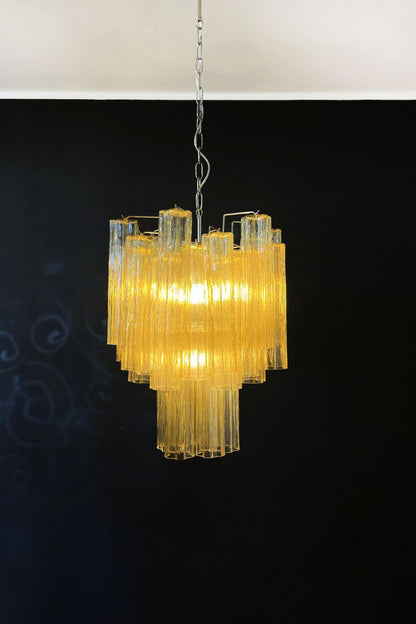 Amber Art Crystal Tube Chandelier - view 11 | morylighting