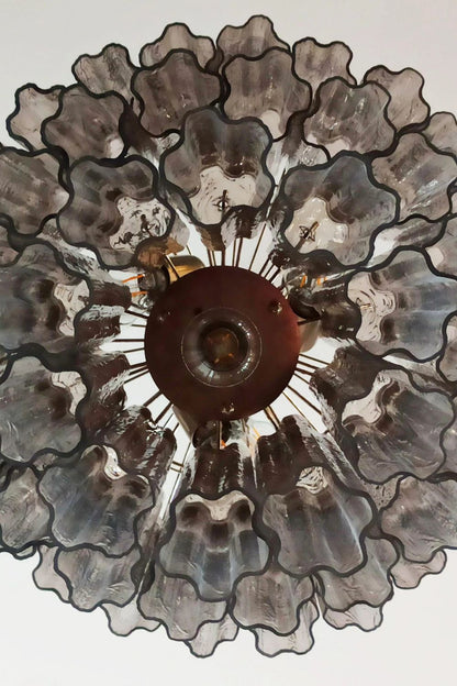 Art Smoked Glass Tube Chandelier - view 12 | morylighting