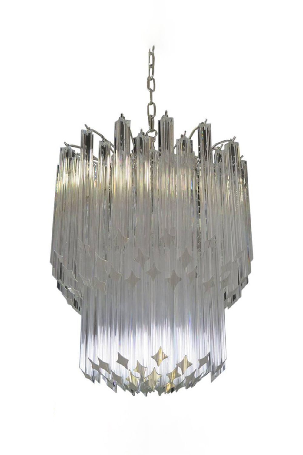 Venini Style Art Quadriedri Chandelier - view 13 | morylighting