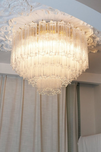 Clear Art Glass Tronchi Ceiling Light - view 3 | morylighting