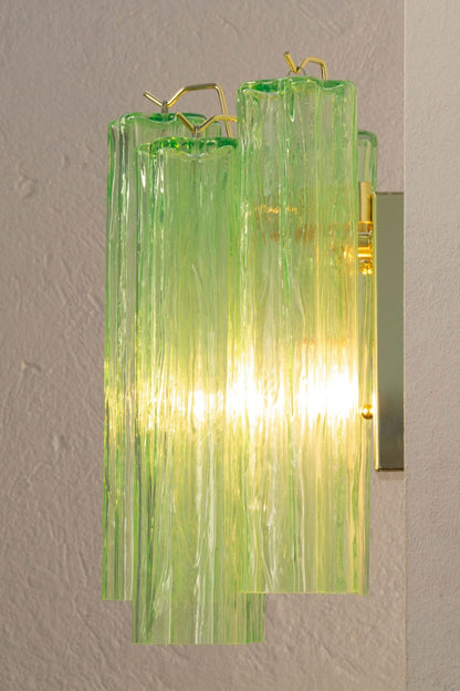 Bright Green Art Glass Wall Lamp - view 7 | morylighting