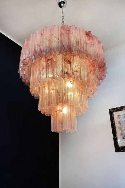 Art red cloud glass multi-layer chandelier - view 6 | morylighting