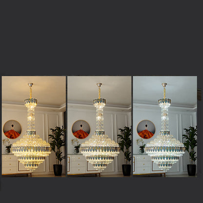 Morylighting Grand Empire Tiered Crystal Chandelier - Background Shot