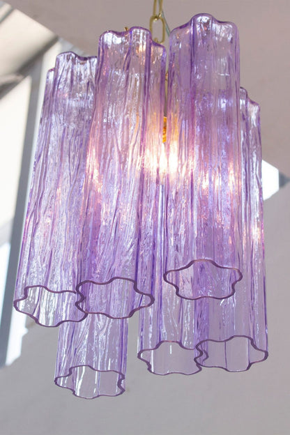 Italian Art Style Purple Tronchi Chandelier - view 10 | morylighting