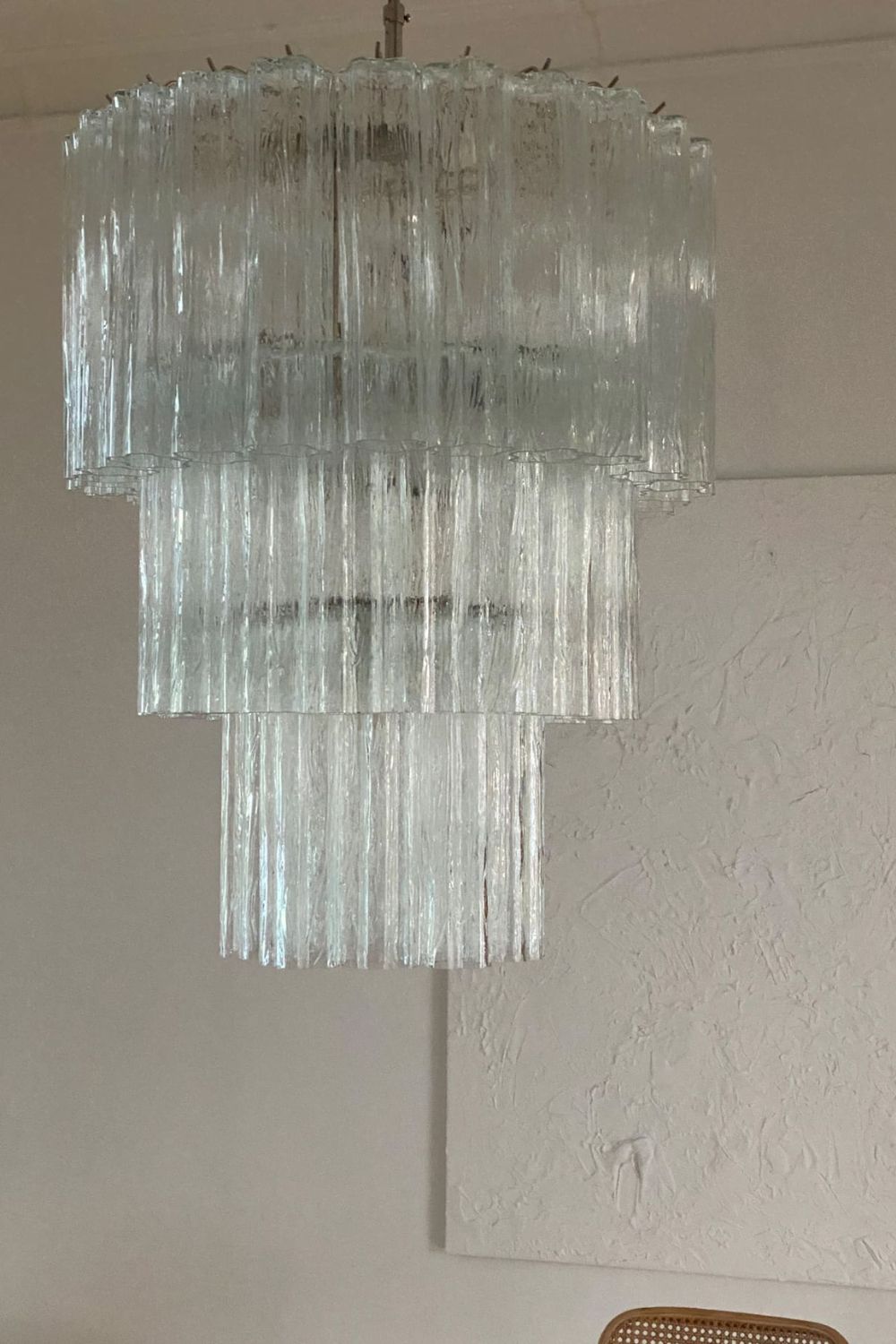 52-Tube Clear Art Glass Chandelier - view 7 | morylighting