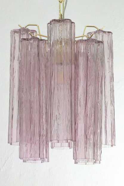 1990s Art Amethyst Glass Chandelier - view 5 | morylighting