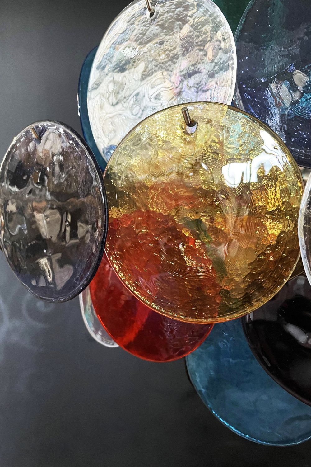 Art Glass Disc Pendant Light - view 15 | morylighting