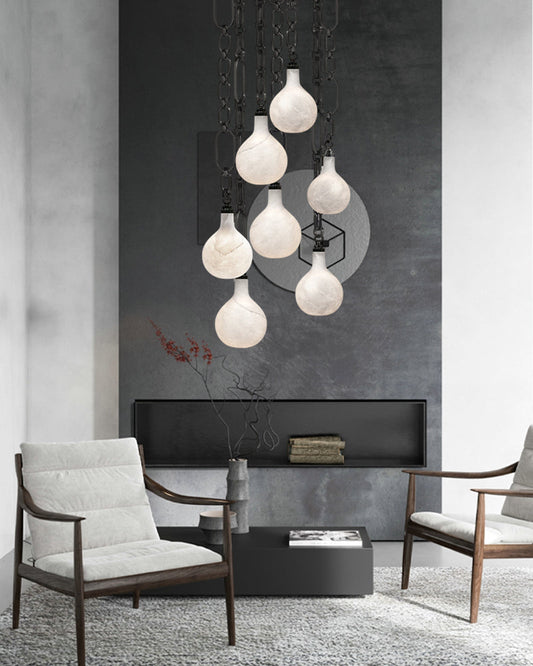 Vintage style Cluster White Mini Insignia Globe Pendant Light 6" for kitchen Island