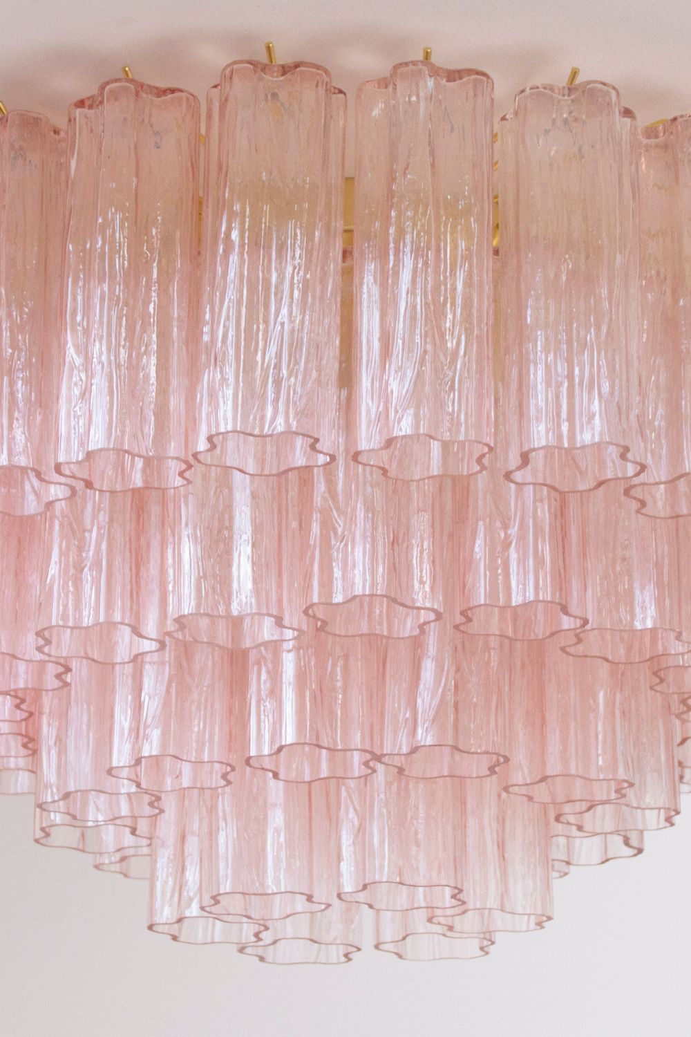 Large Pink Art Glass Tronchi Ceiling Light - view 10 | morylighting