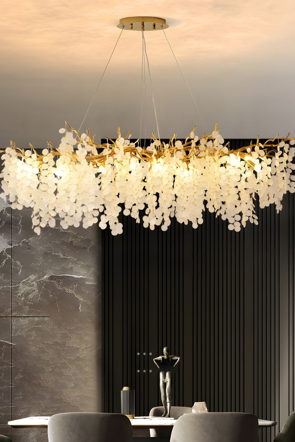 Shiro Noda Crystal Chandeliers - morylighting