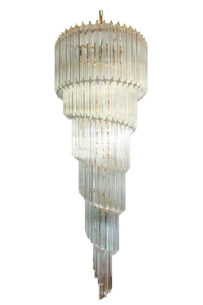 Venini Art Spiral Crystal Chandelier - view 8 | morylighting