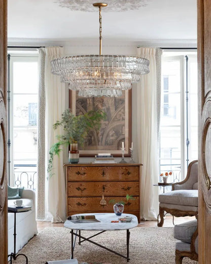 Ghiaccio Round Chandelier 24"36"48"60"
