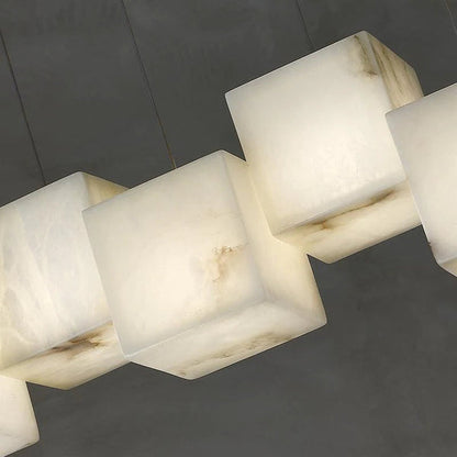 Vasilia Alabaster Cubic Linear Pendant | Morylighting (3)