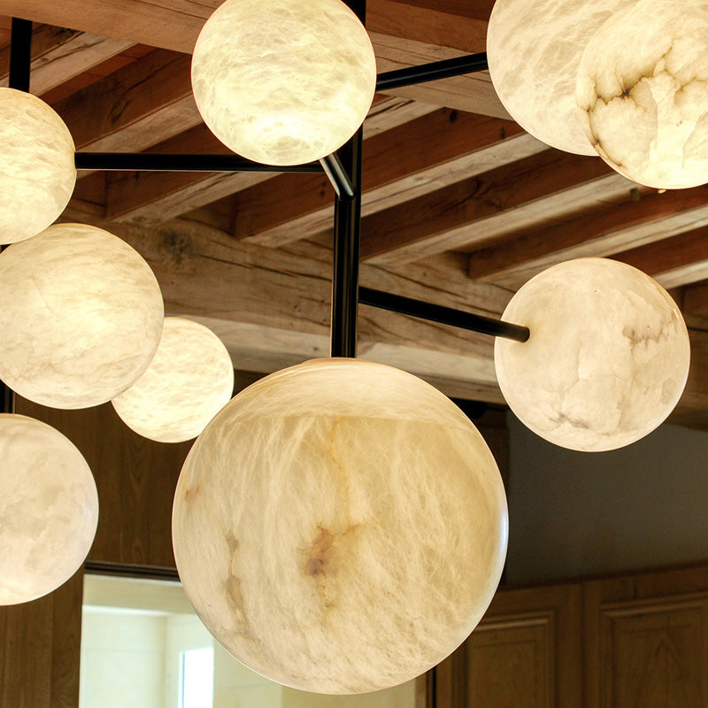 Modern Artistic Alabaster Chandelier Light