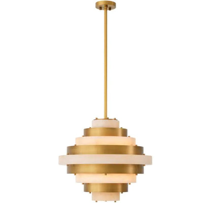 Lazzari Alabaster Chandelier 24" D