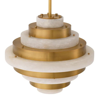 Lazzari Alabaster Chandelier 24" D