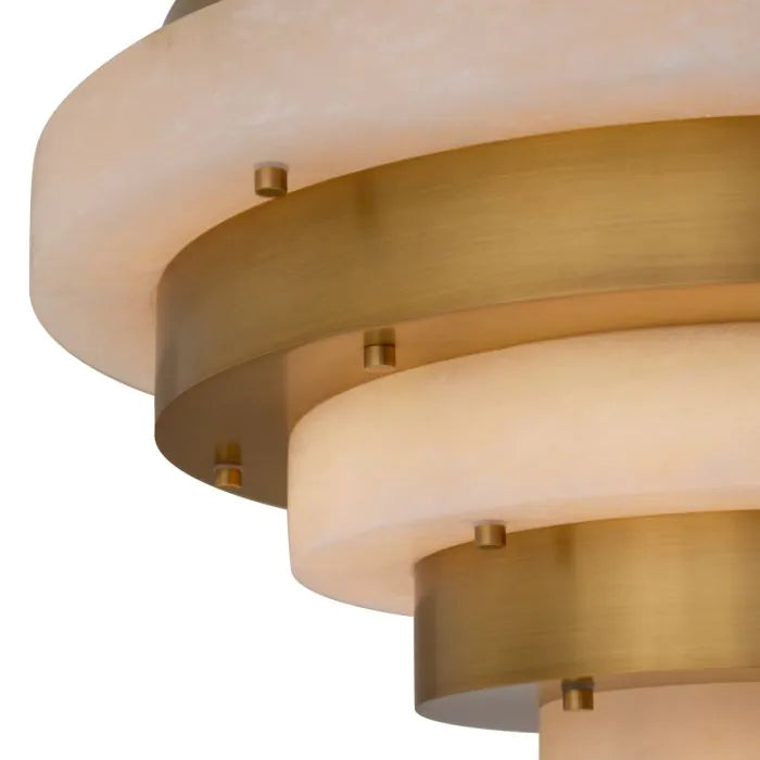 Lazzari Alabaster Chandelier 24" D