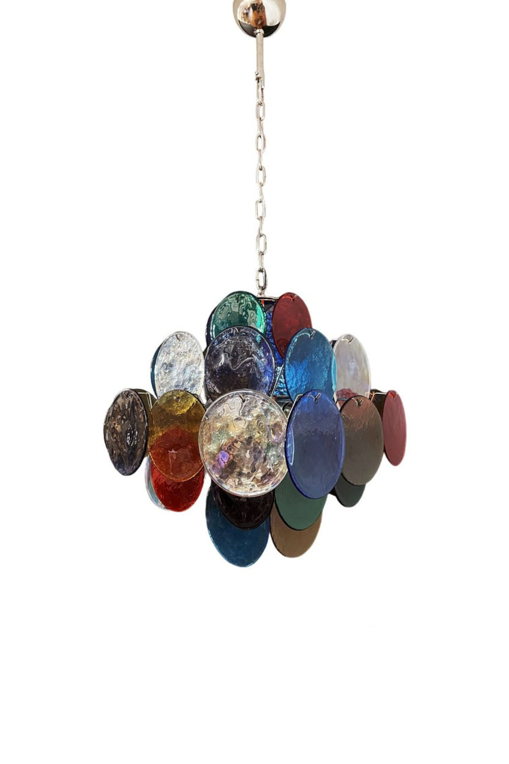 Art Glass Disc Pendant Light | morylighting