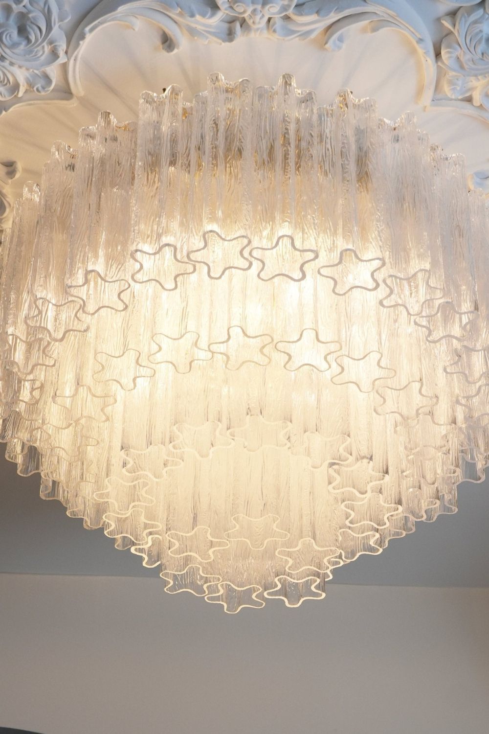 Clear Art Glass Tronchi Ceiling Light - view 10 | morylighting