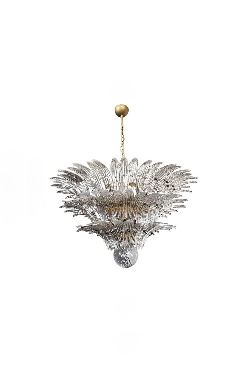 Italian Art Three-Tiered Palmette Chandelier | morylighting