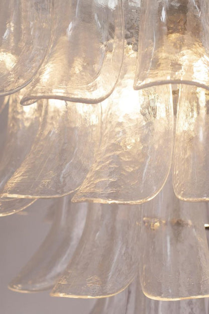 Art glass petal chandelier - view 10 | morylighting