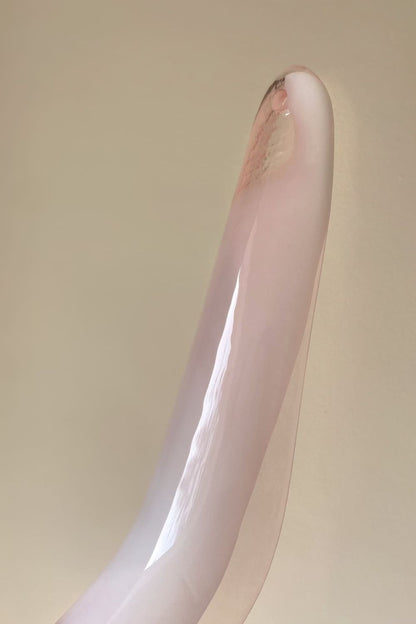Art Blush Pink Glass Petal Chandelier - view 13 | morylighting