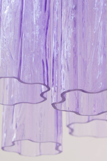 Italian Art Style Purple Tronchi Chandelier - view 11 | morylighting