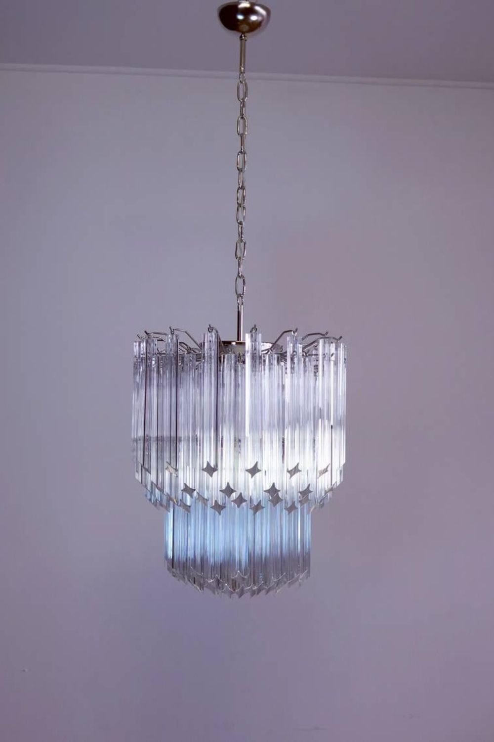 Venini Style Art Quadriedri Chandelier - view 6 | morylighting