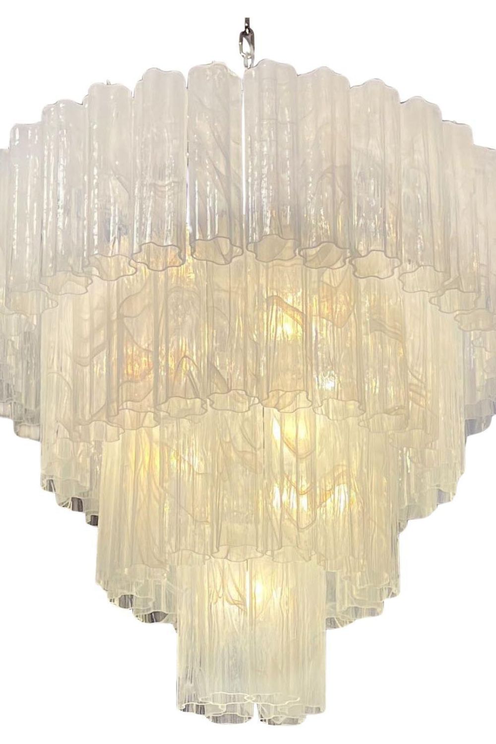 Art clear glass tiered chandelier - view 16 | morylighting