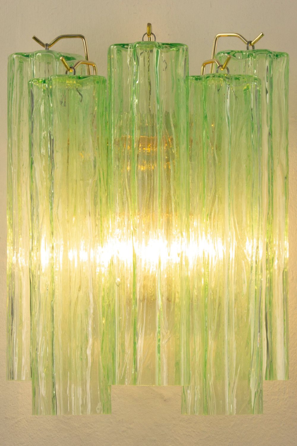 Bright Green Art Glass Wall Lamp - view 8 | morylighting