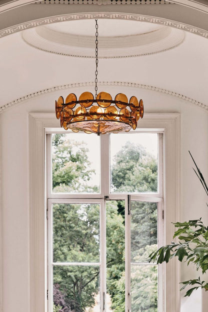Italian Art glass Lorenzo chandelier - view 4 | morylighting