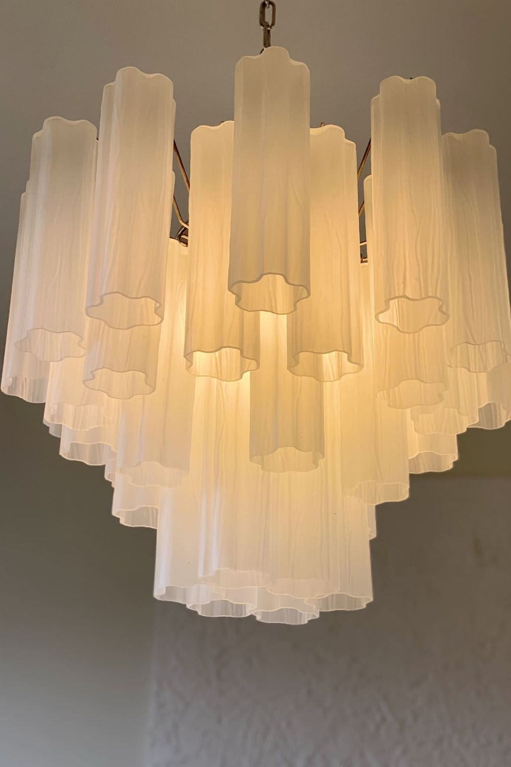 Art Opal Tube  Chandelier - 36 tubes - view 4 | morylighting