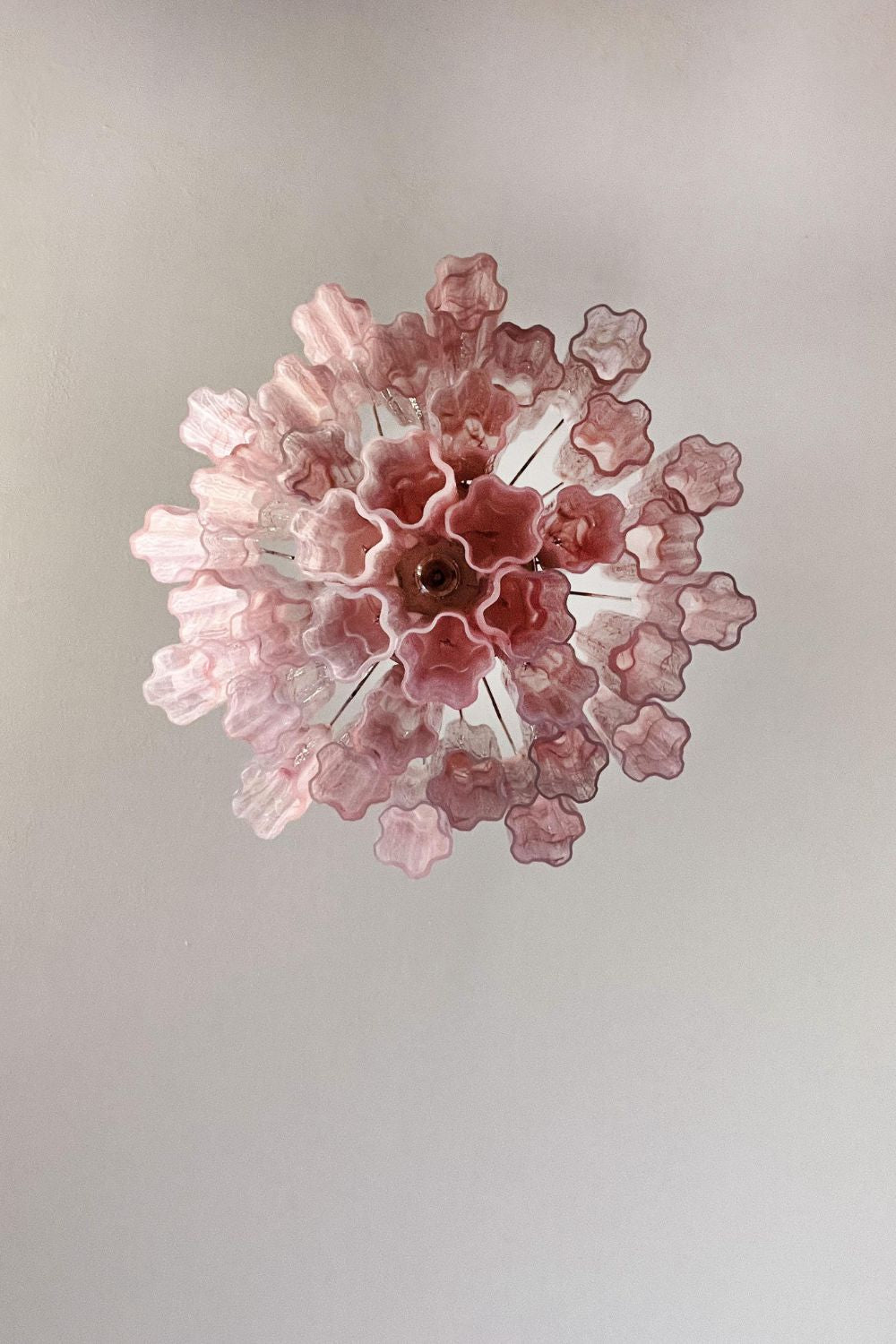 Pink Art Glass Tree Branch Chandelier - view 16 | morylighting