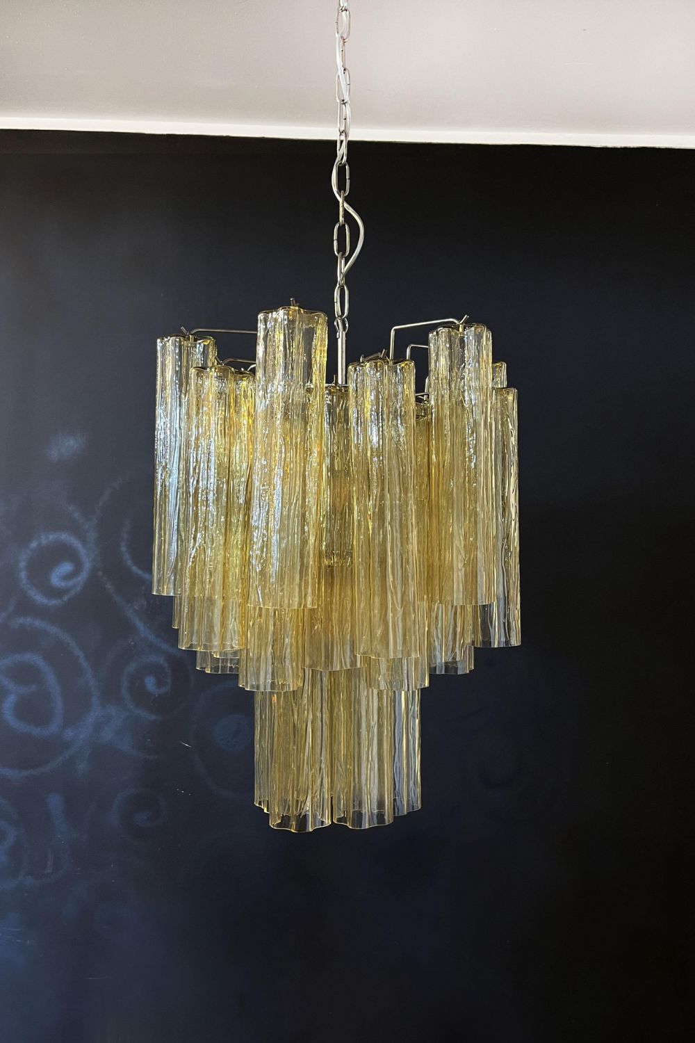 Amber Art Crystal Tube Chandelier - view 12 | morylighting