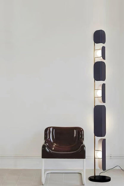 Leagan Stacked Panel Modern Floor Light - view 11 | morylighting