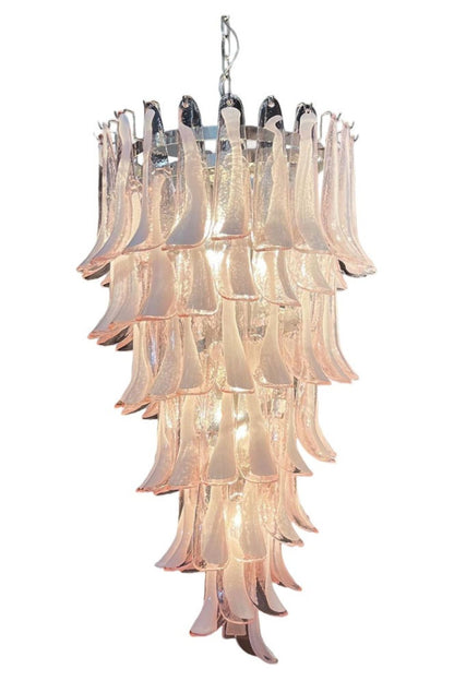 Italian Vintage Pink Spiral Art Chandelier - view 12 | morylighting