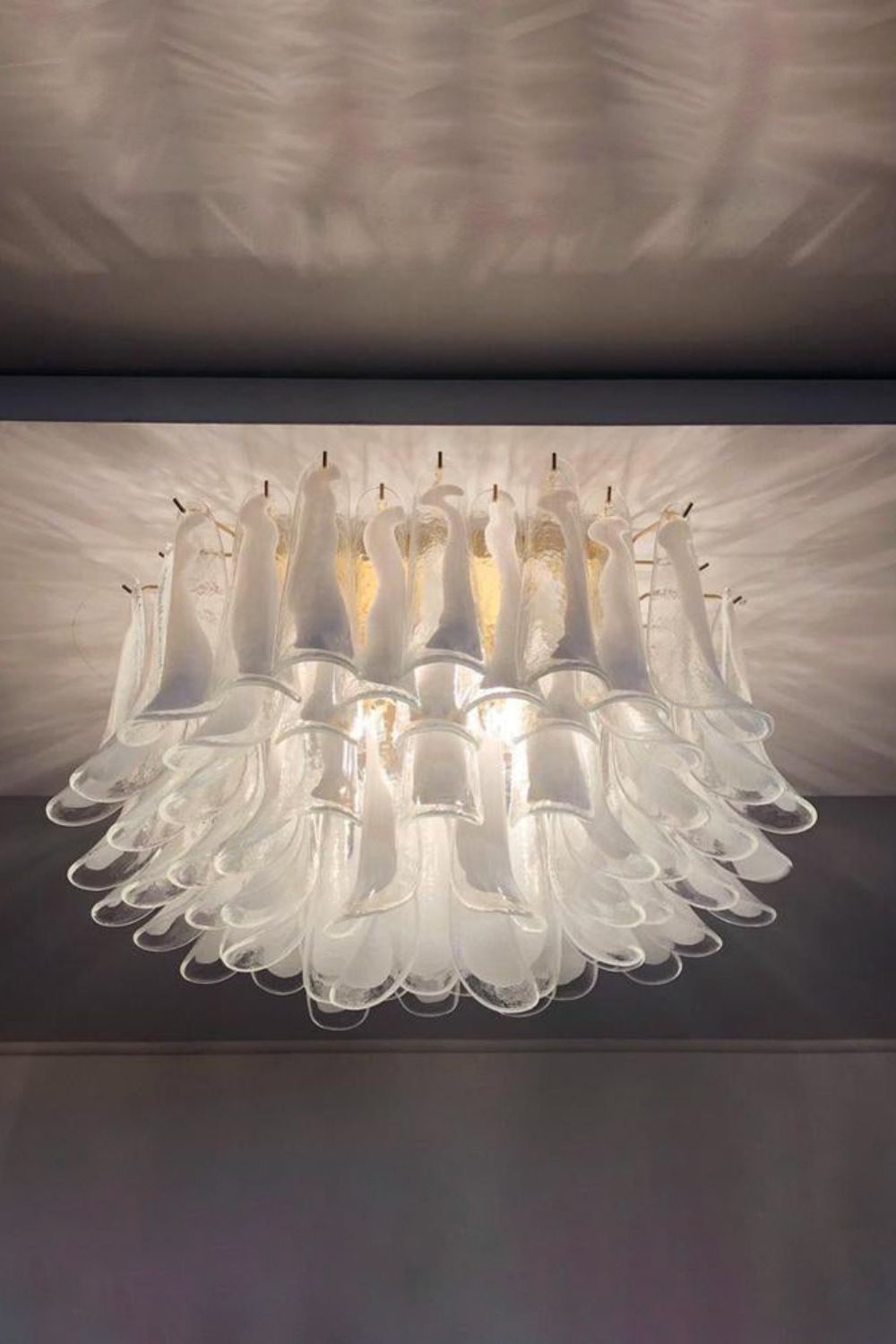 Vintage Art Handcrafted Petal Ceiling Lamp - view 2 | morylighting