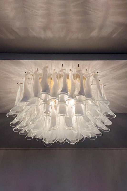 Vintage Art Handcrafted Petal Ceiling Lamp - view 2 | morylighting