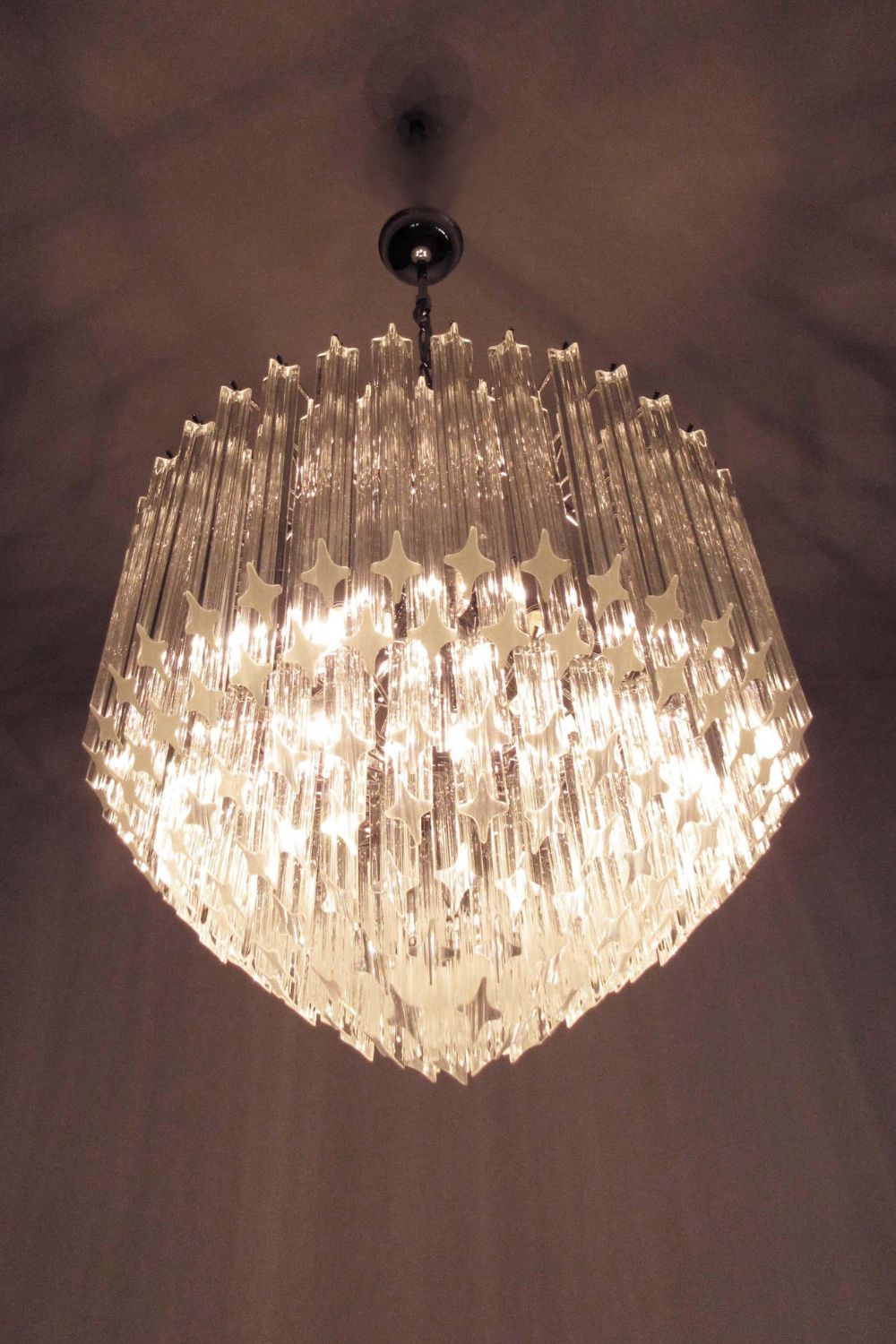 Contemporary Art Quadriedri Prism Chandelier - view 10 | morylighting