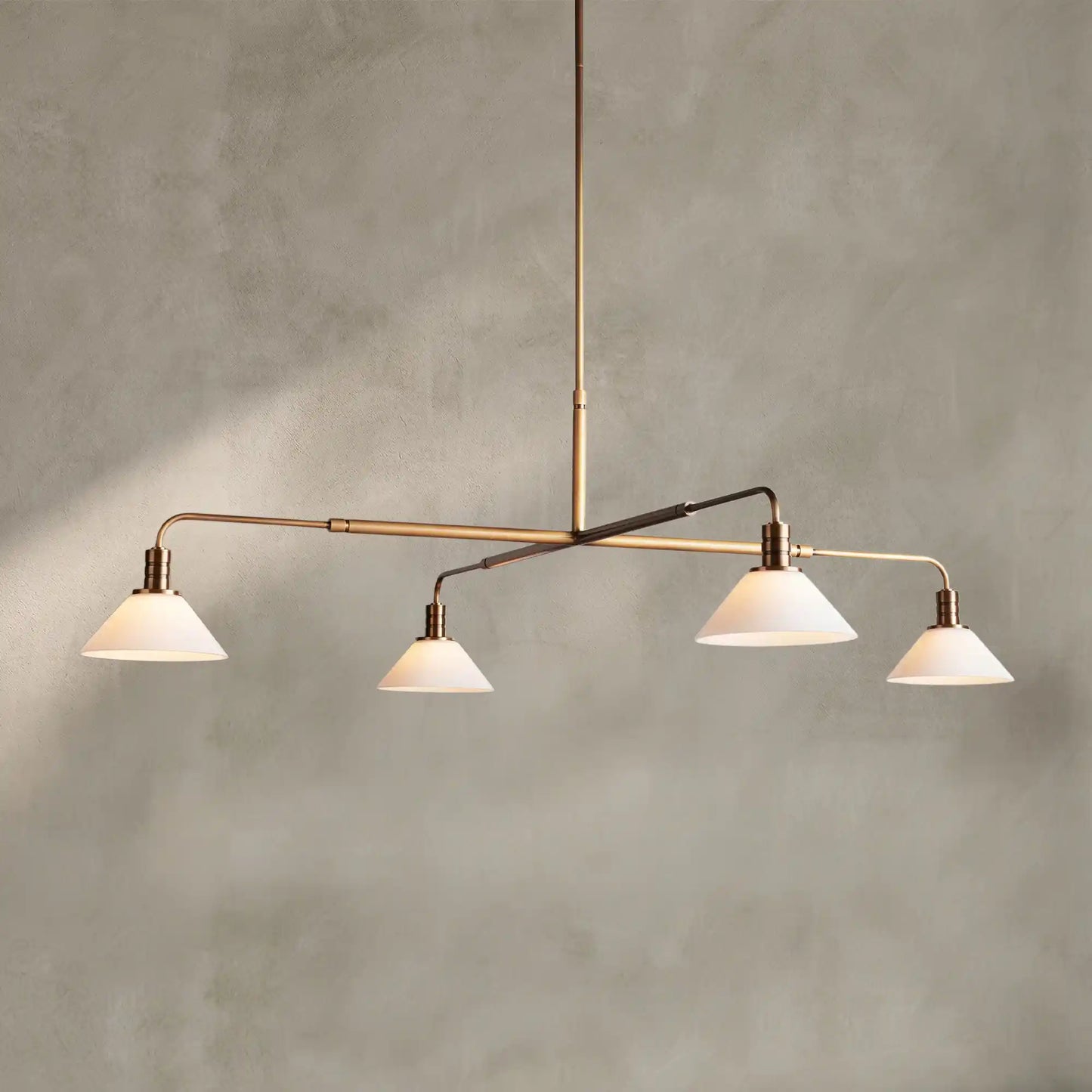 Theron Glass Round Chandelier 30'' 52''