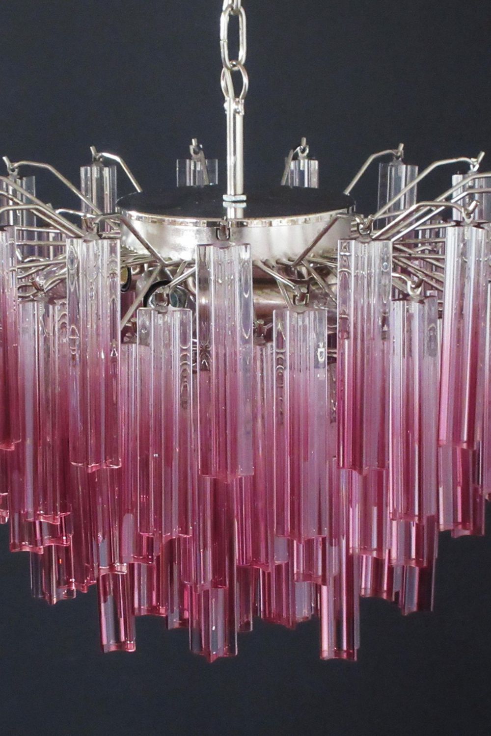 Amethyst Art Glass Prism Chandelier - view 16 | morylighting