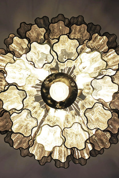 Art Smoked Glass Tube Chandelier - view 14 | morylighting